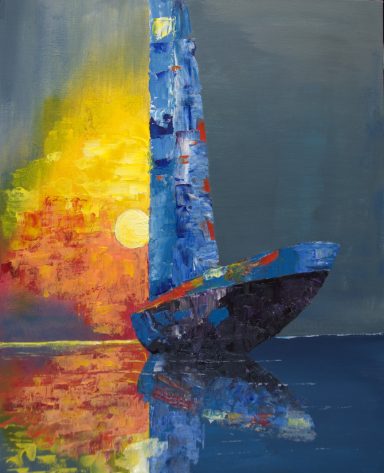 Marine Marinade Dark Sunset, still water