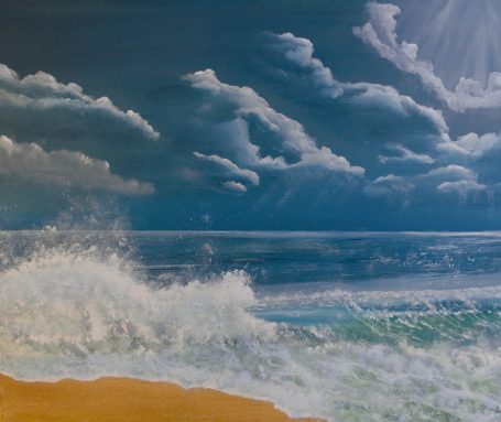 Best Beach Beach scene acrylic on canvas